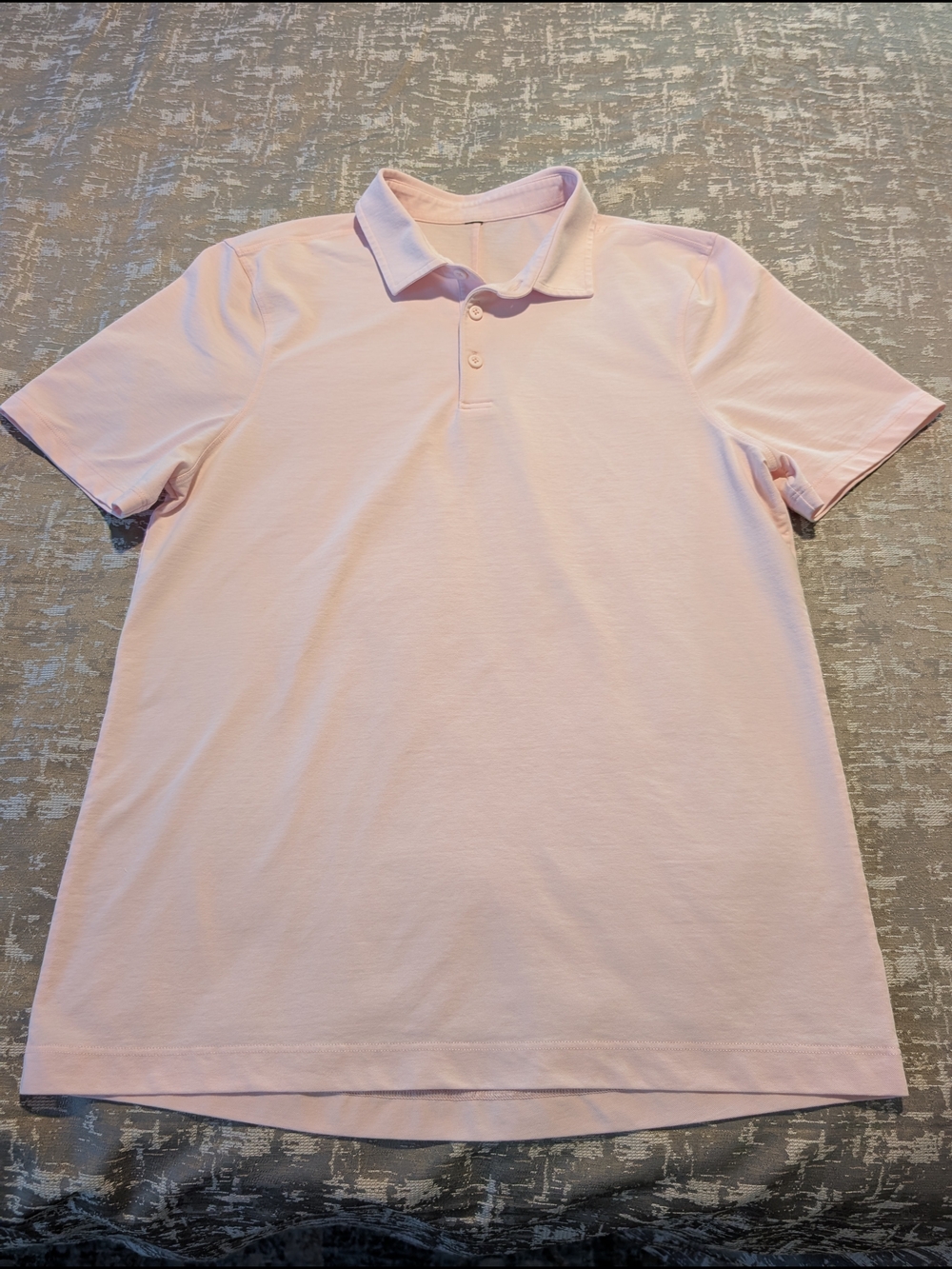 Men's Lululemon Lightweight Polo Shirt In Heathered Strawberry Milkshake